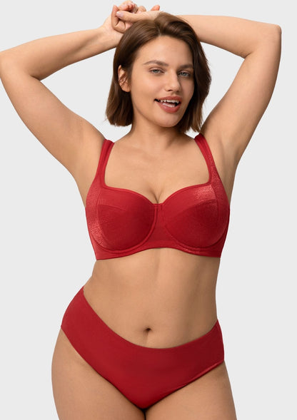Starry Night Lightly Lined Lightly Padded Plus Size Balconette Bra