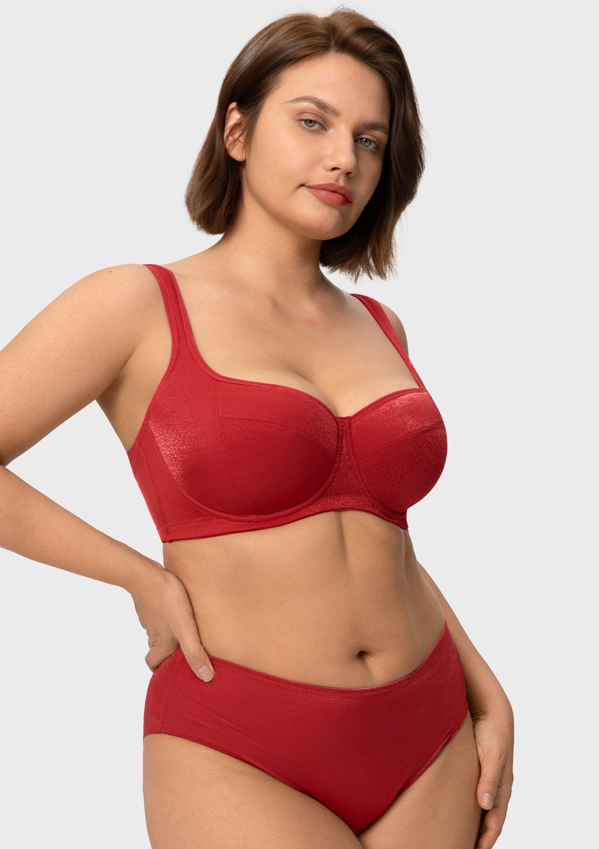 Starry Night Lightly Lined Lightly Padded Plus Size Balconette Bra