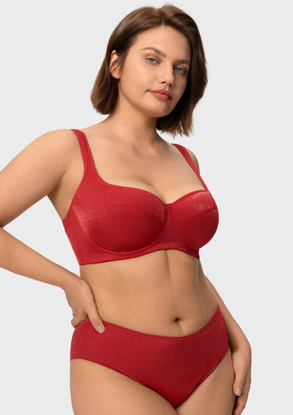 Starry Night Lightly Lined Lightly Padded Plus Size Balconette Bra