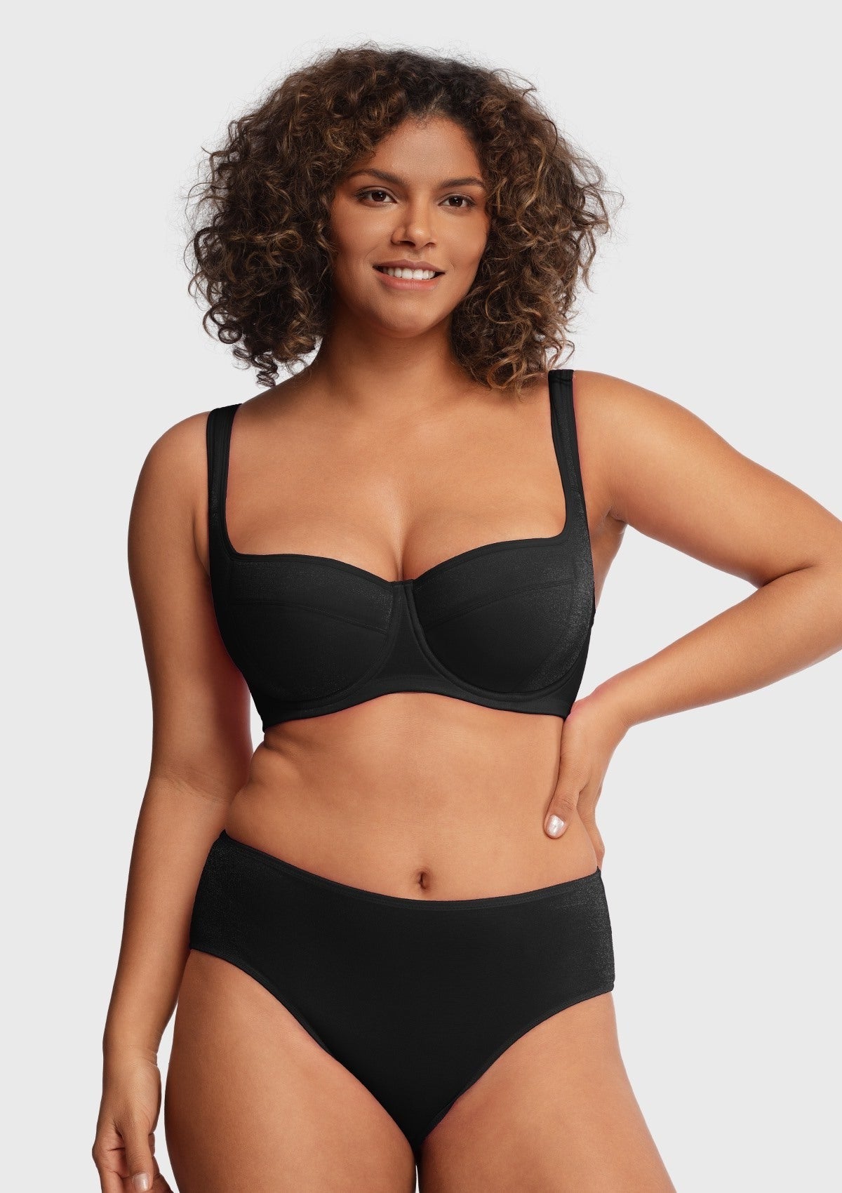 Starry Night Lightly Lined Lightly Padded Plus Size Balconette Bra