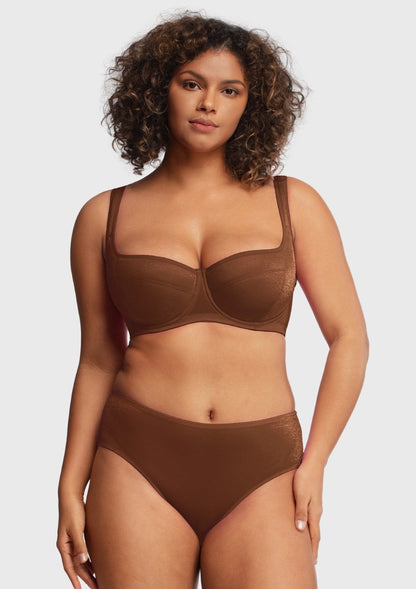Starry Night Lightly Lined Lightly Padded Plus Size Balconette Bra