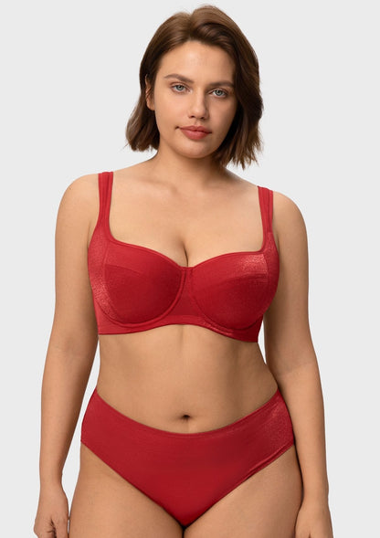 Starry Night Lightly Lined Lightly Padded Plus Size Balconette Bra