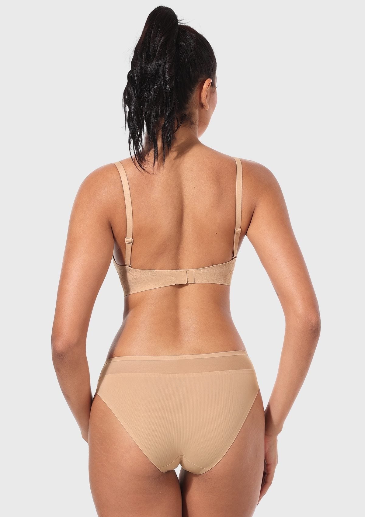 Wireless Seamless Comfort Bralette Full Coverage V-neck for Backless