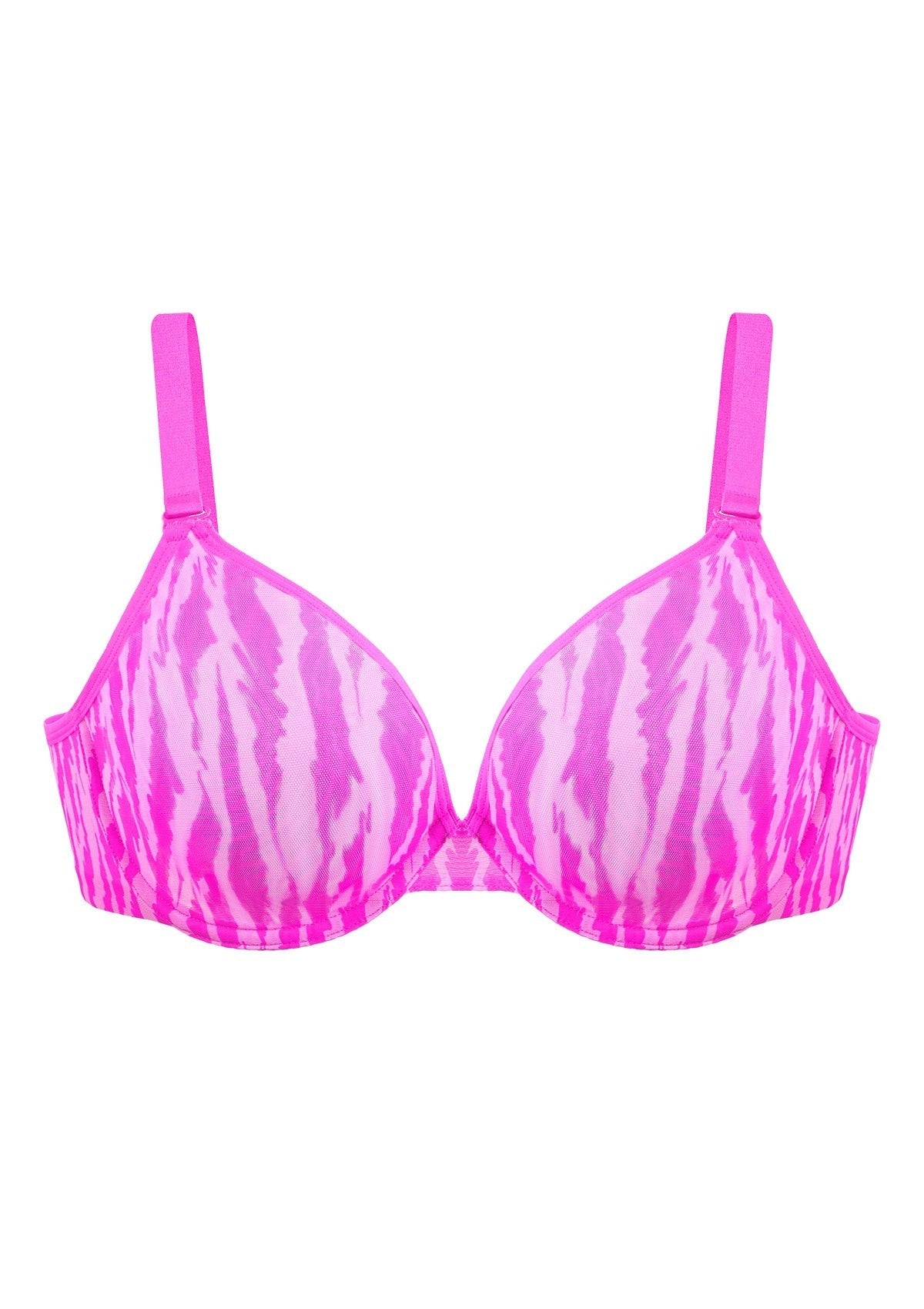 Zebra Wild Unlined Mesh Underwire Bra