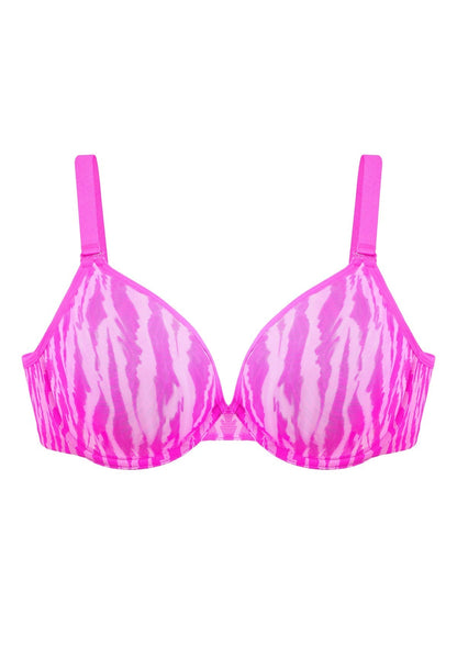Zebra Wild Unlined Mesh Underwire Bra