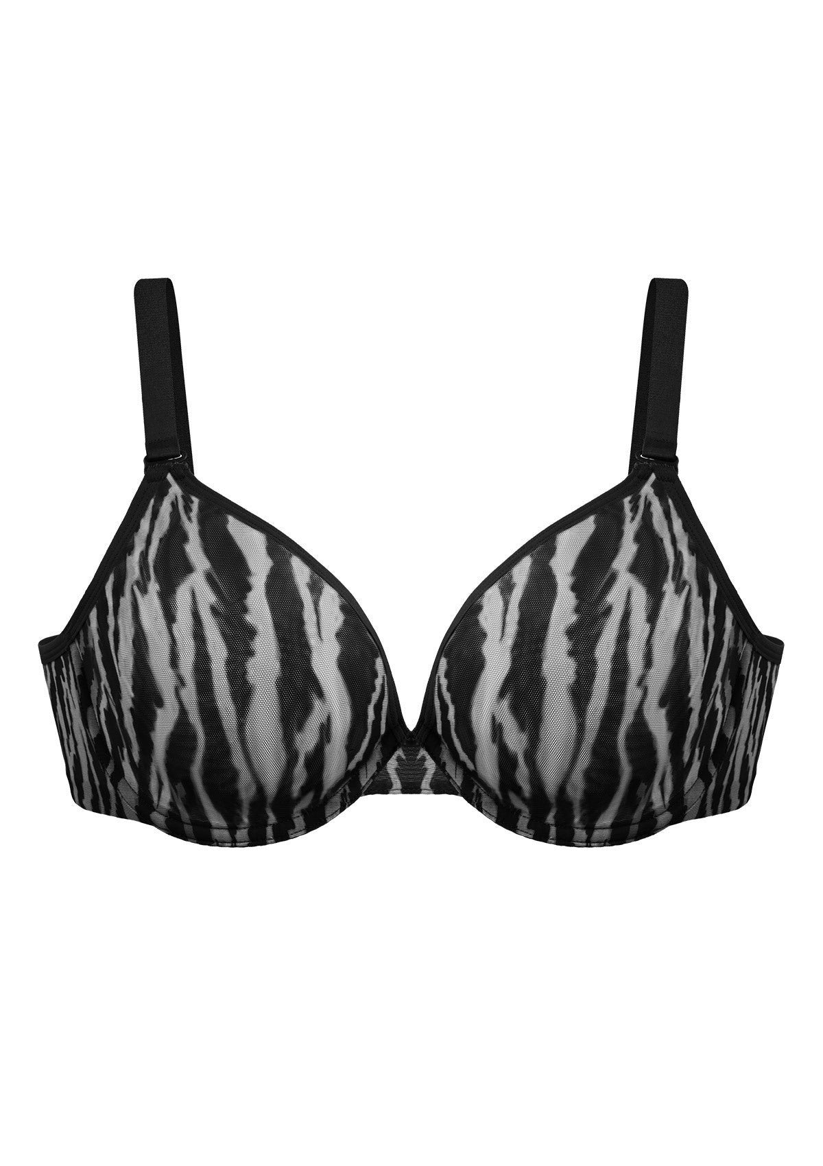 Zebra Wild Unlined Underwire Mesh Bra