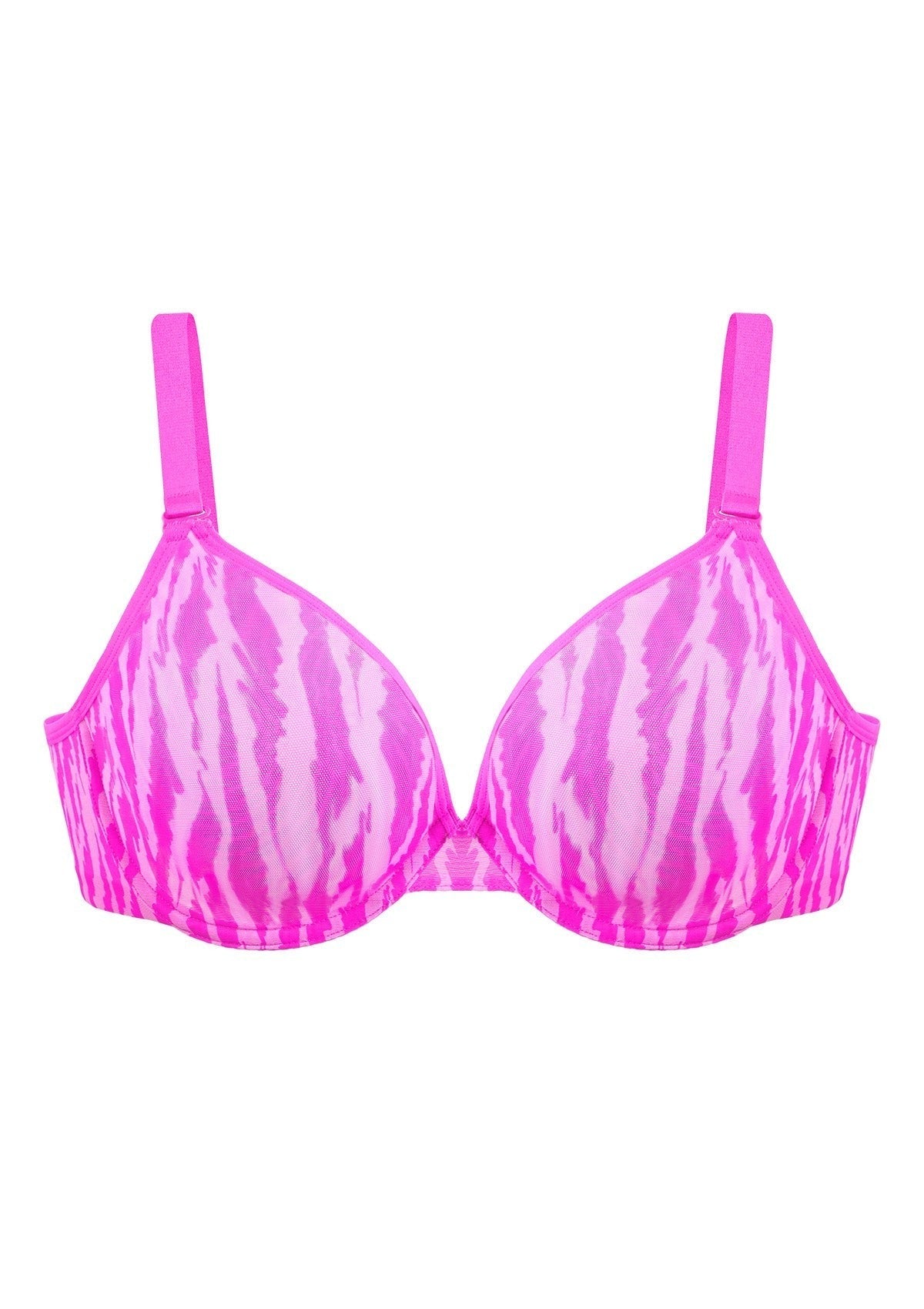 Zebra Wild Unlined Underwire Mesh Bra