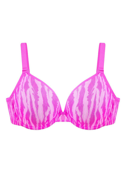 Zebra Wild Unlined Underwire Mesh Bra