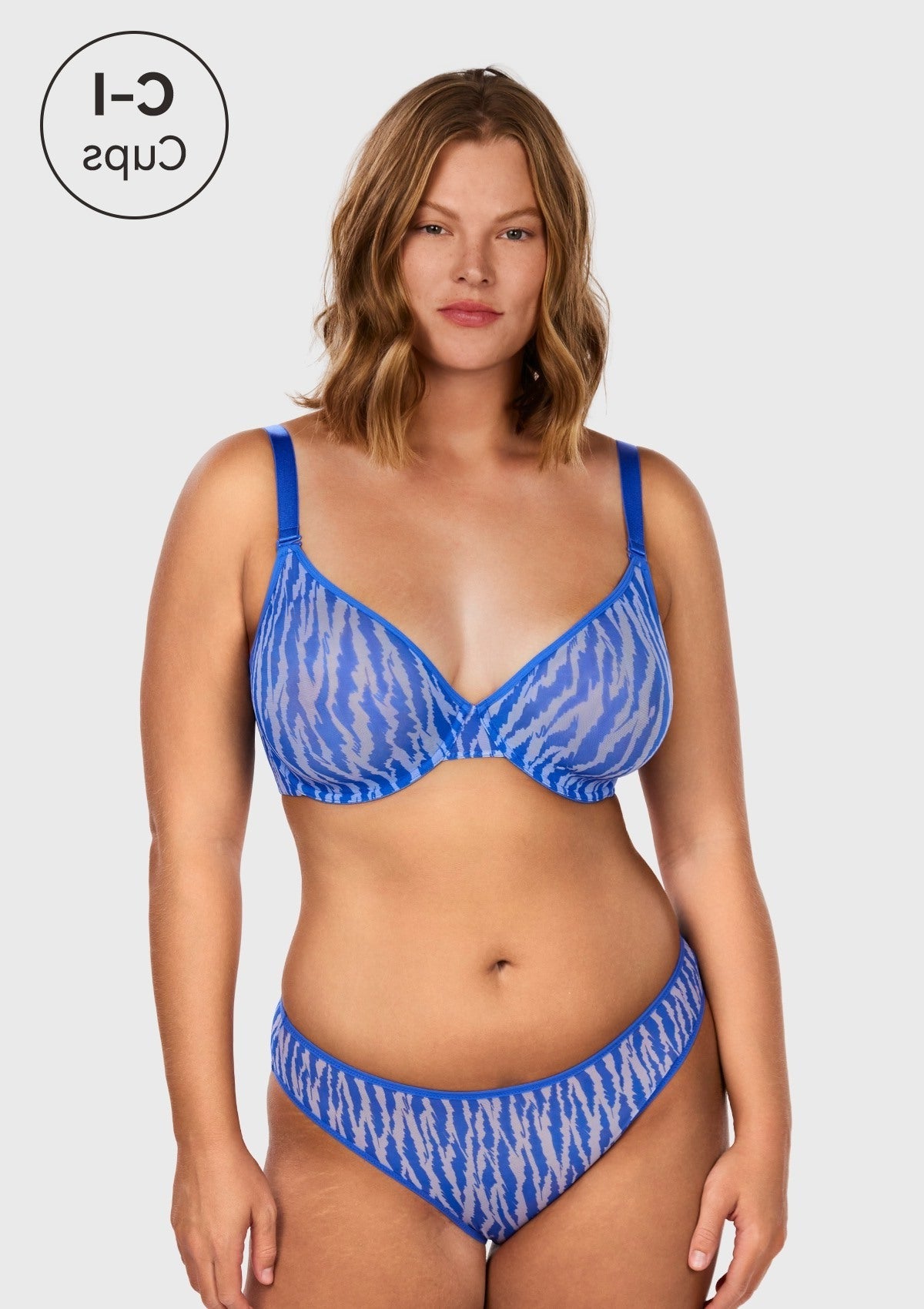 Zebra Wild Unlined Underwire Mesh Bra